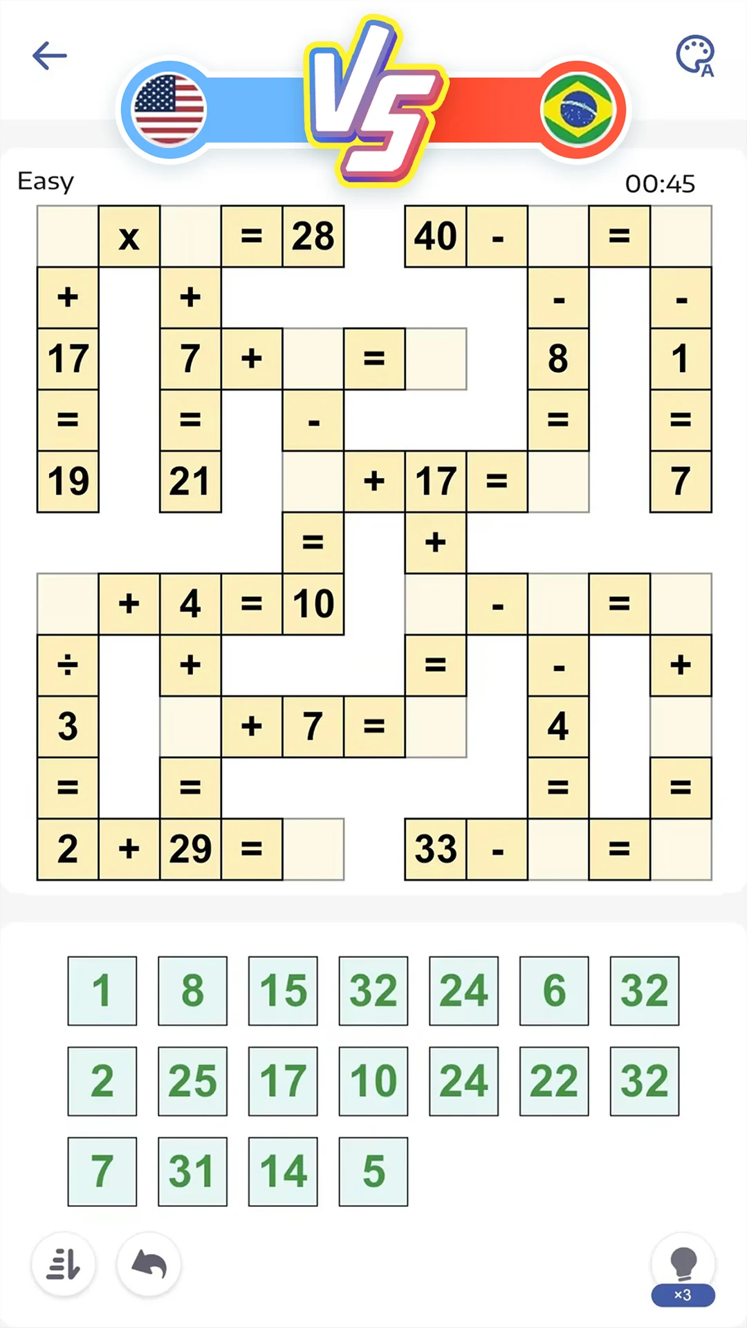 Crossmath - Math Puzzle Games screenshot 3