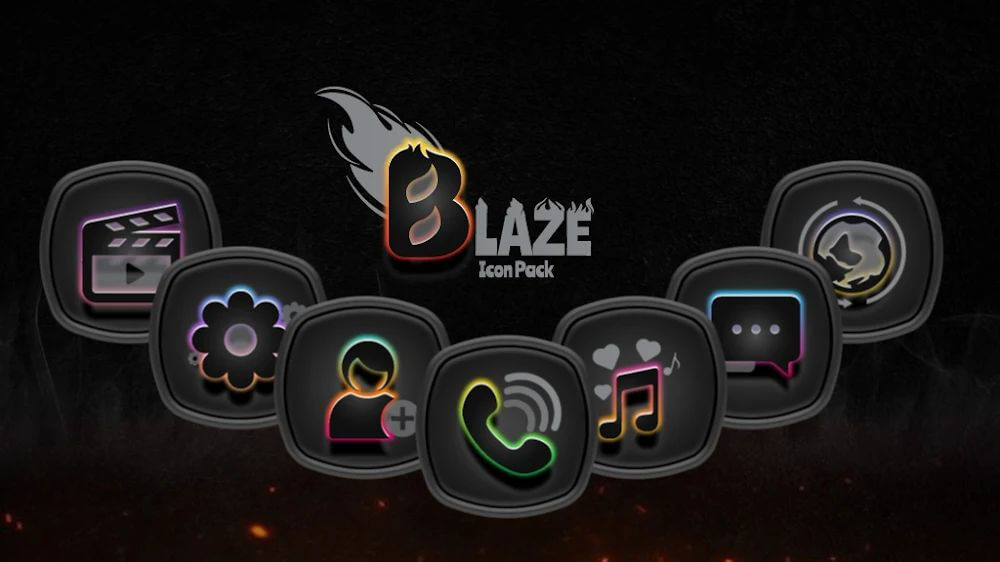 Blaze Dark Icon Pack screenshot 4