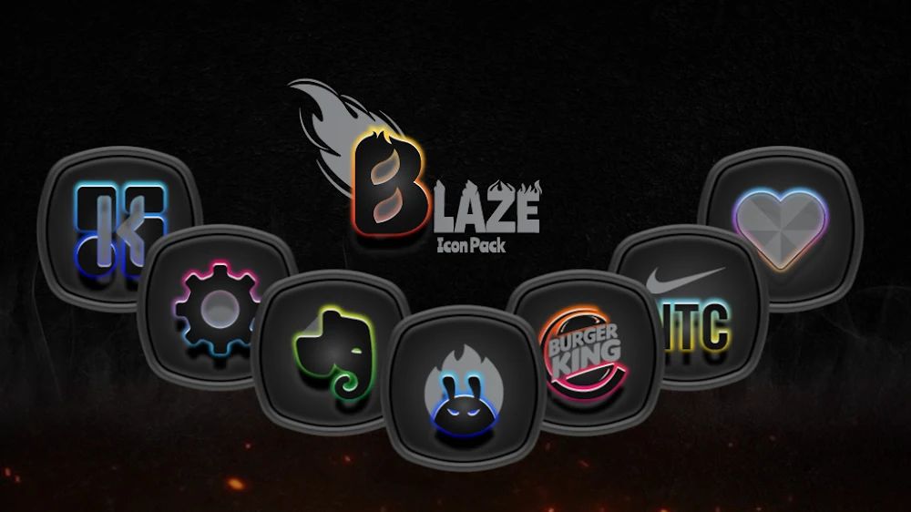 Blaze Dark Icon Pack screenshot 3