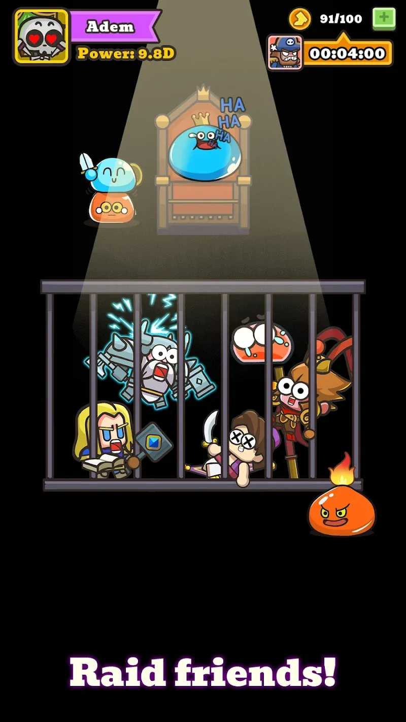 Screenshot 4: Highlights the offline reward system in action.