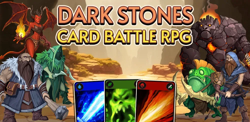 Dark Stones: Card Battle RPG screenshot 1