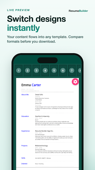 Resume Builder - CV Maker App screenshot 5