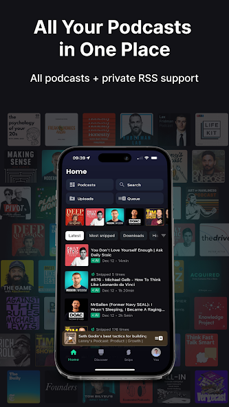 Snipd | AI Podcast Player screenshot 4