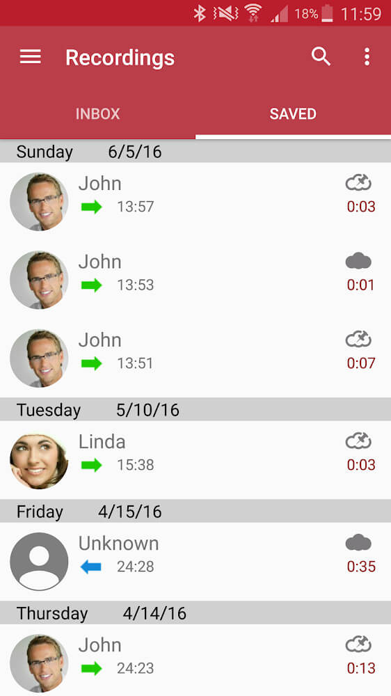 Automatic Call Recorder Pro screenshot 2