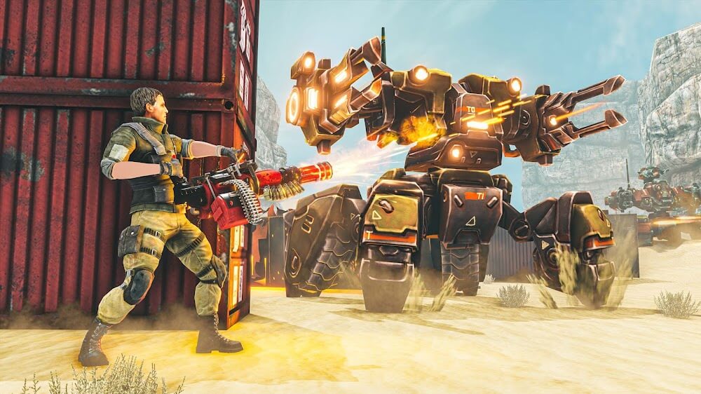 Desert Gunner Machine Gun screenshot 3