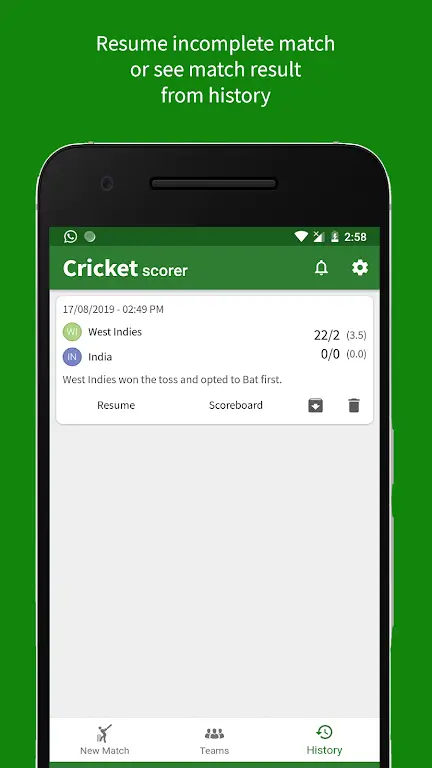 Cricket Scorer screenshot 6