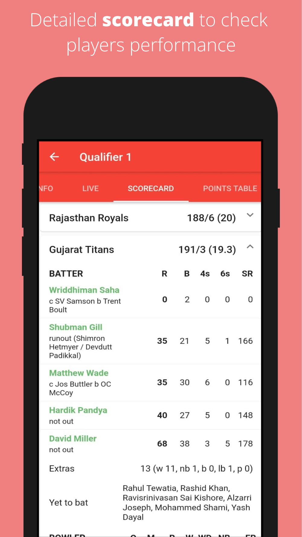 CricRed screenshot 4