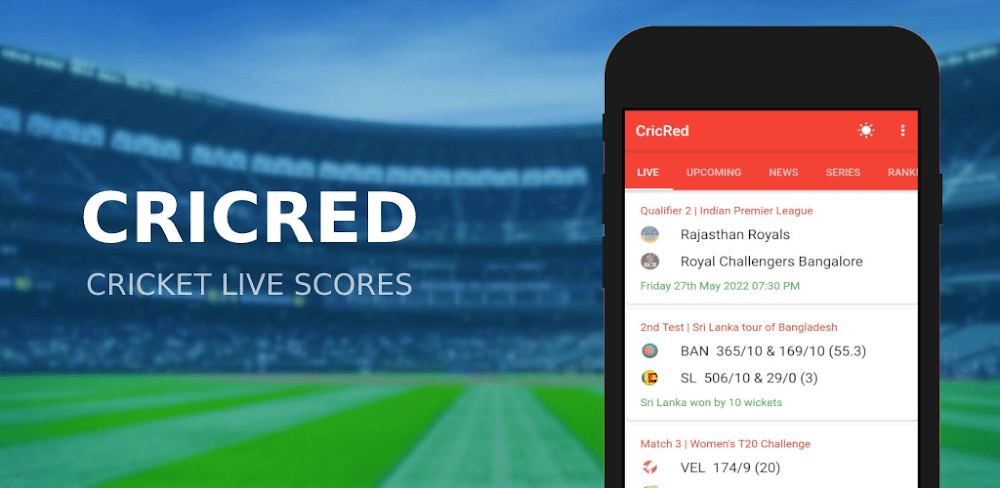 CricRed screenshot 1