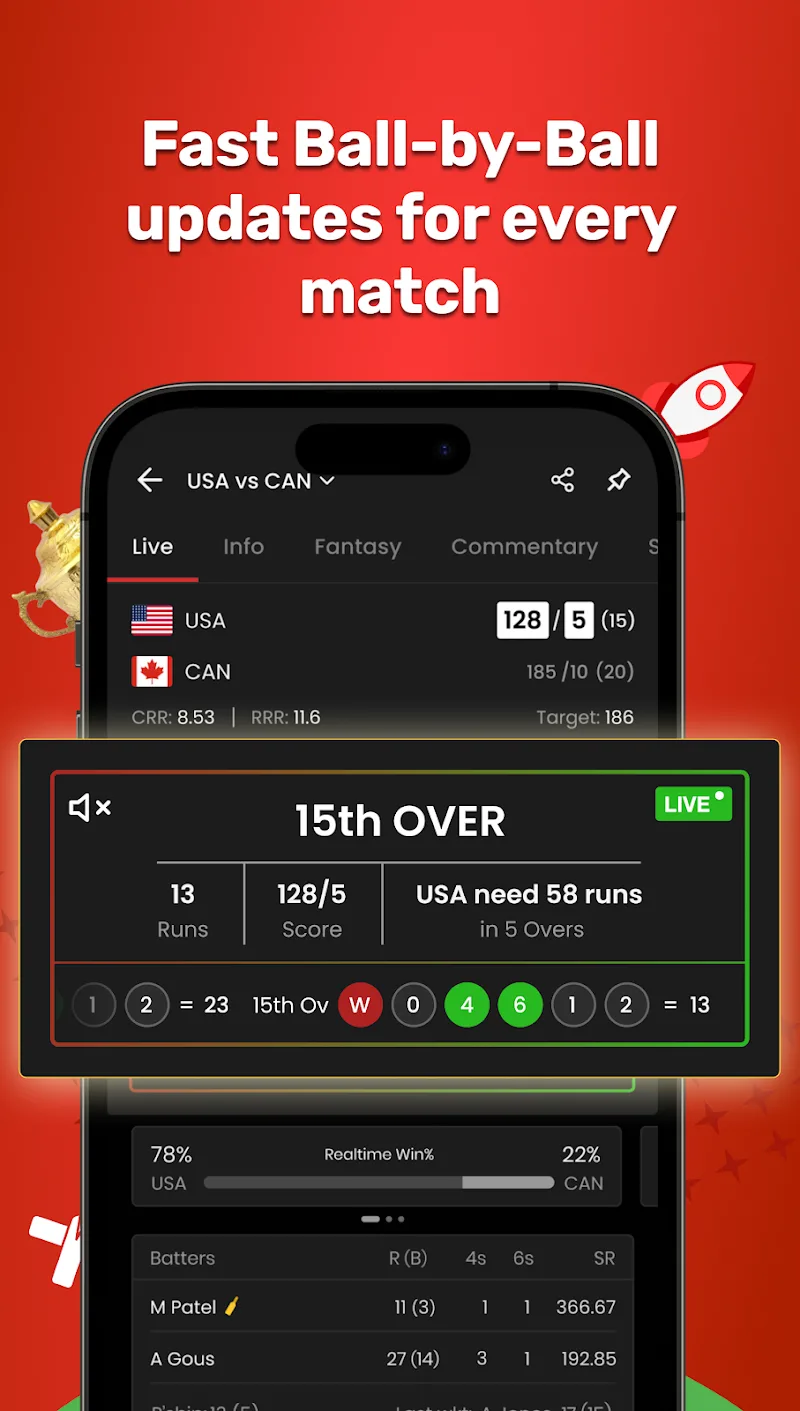 Cric Rocket screenshot 3