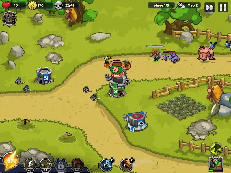 Defense Kingdom Rush Tower TD screenshot 2