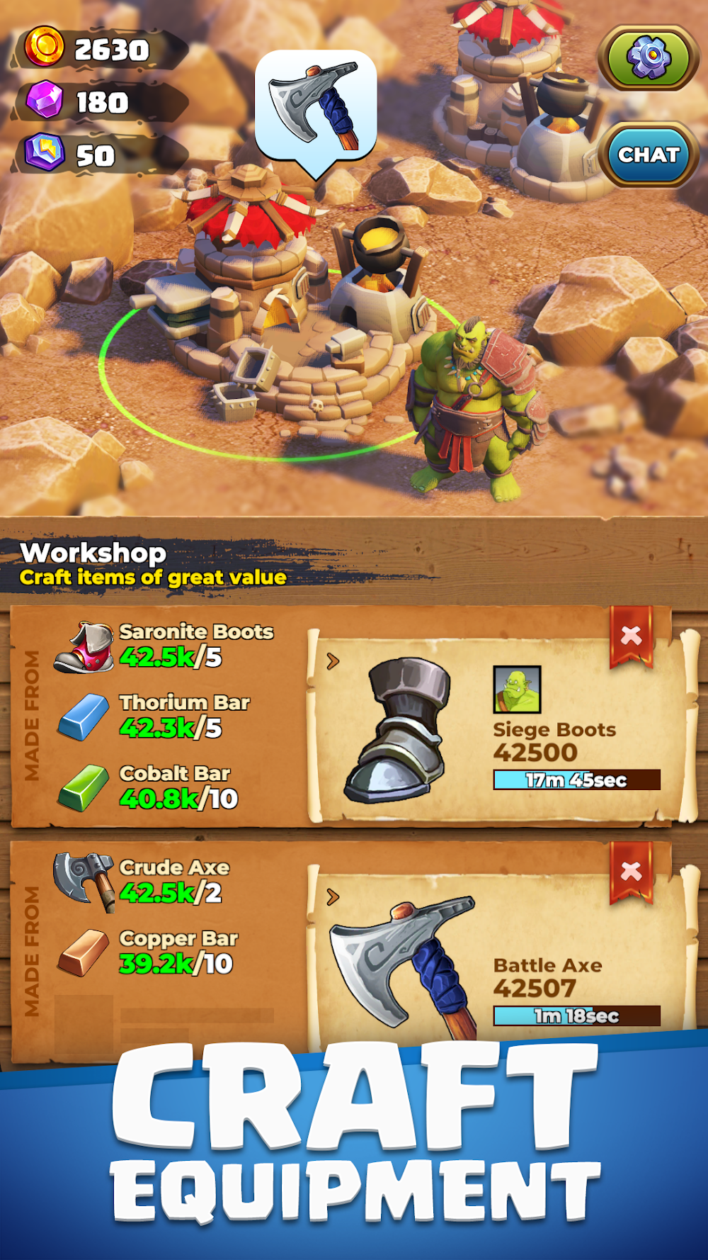 Orecraft: Orc Mining Camp screenshot 3