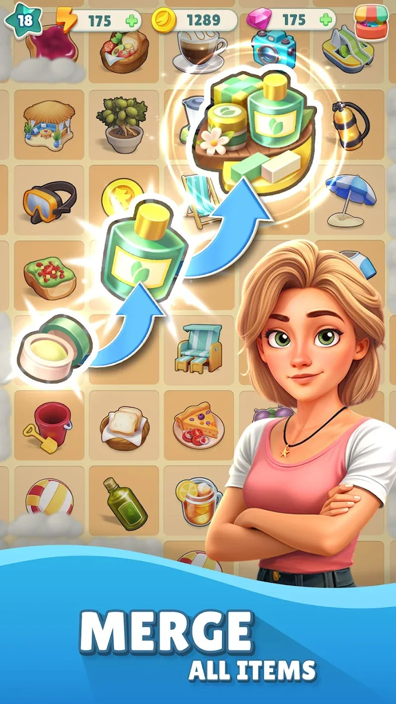 Cozy Coast Merge Adventure screenshot 2