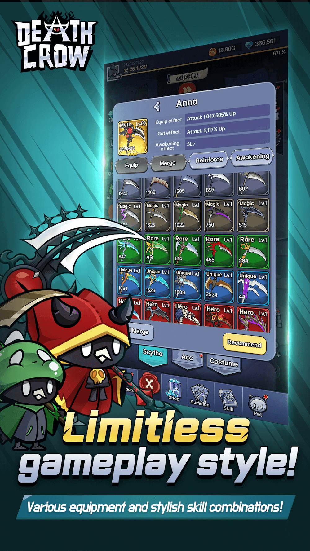 Death Crow: DC Idle RPG screenshot 6
