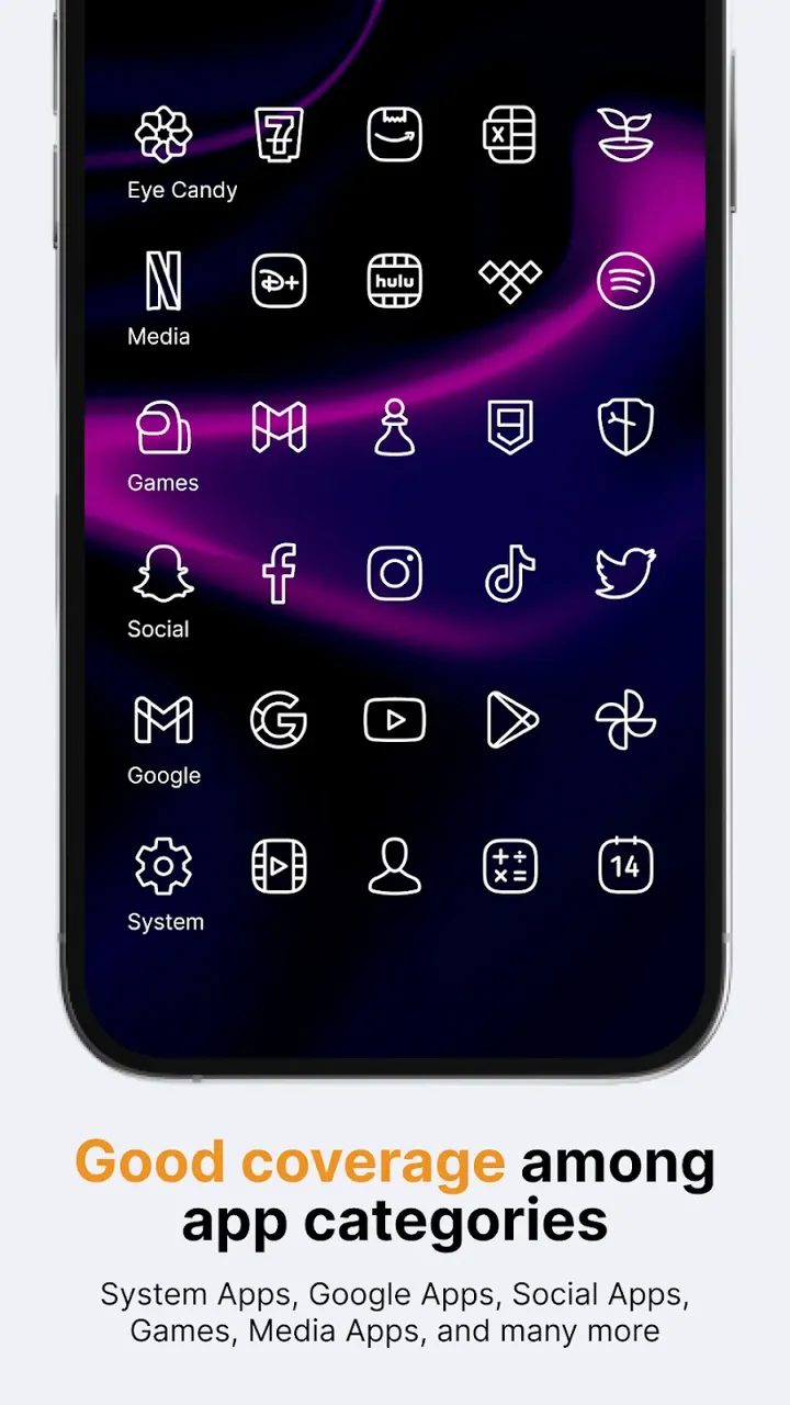 Caelus White: linear icon pack screenshot 5