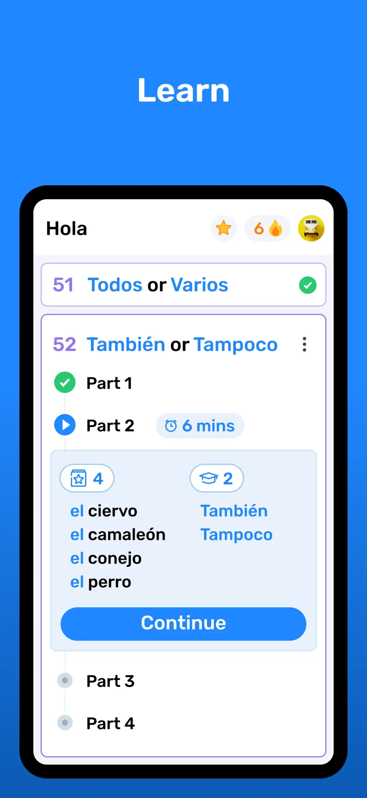 Wlingua - Learn Spanish screenshot 1