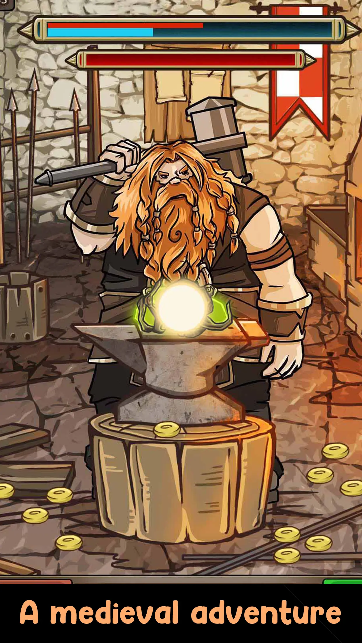 Medieval Clicker Blacksmith screenshot 2