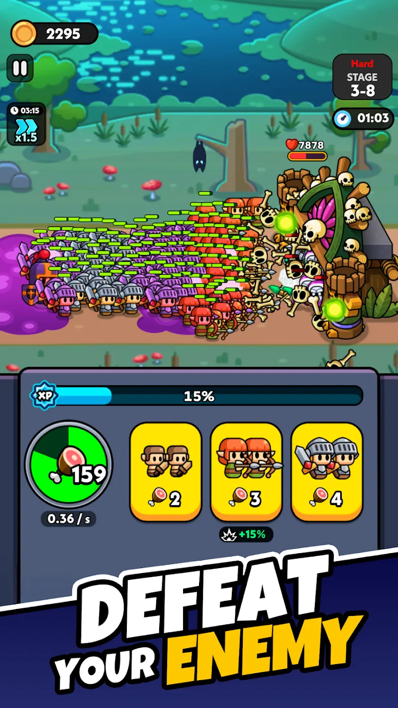 Tiny Warriors Rush - Idle TD screenshot 4