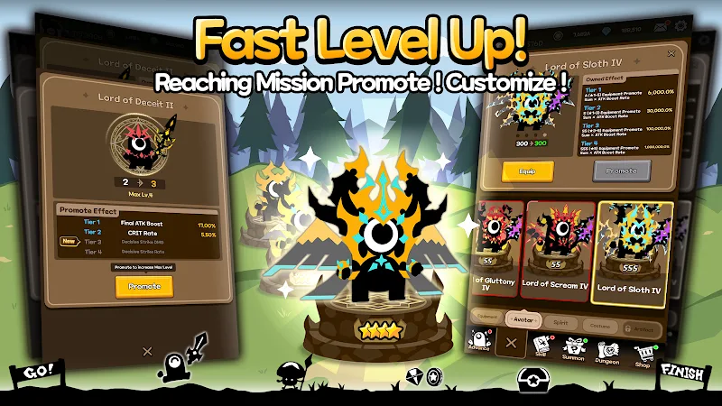 Awesome Devil: Idle RPG! screenshot 3