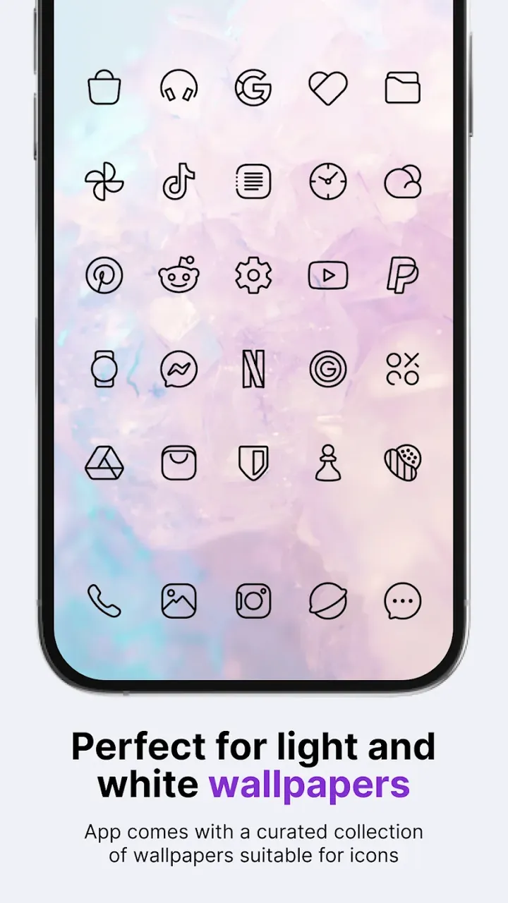 Caelus Black: linear icon pack screenshot 3