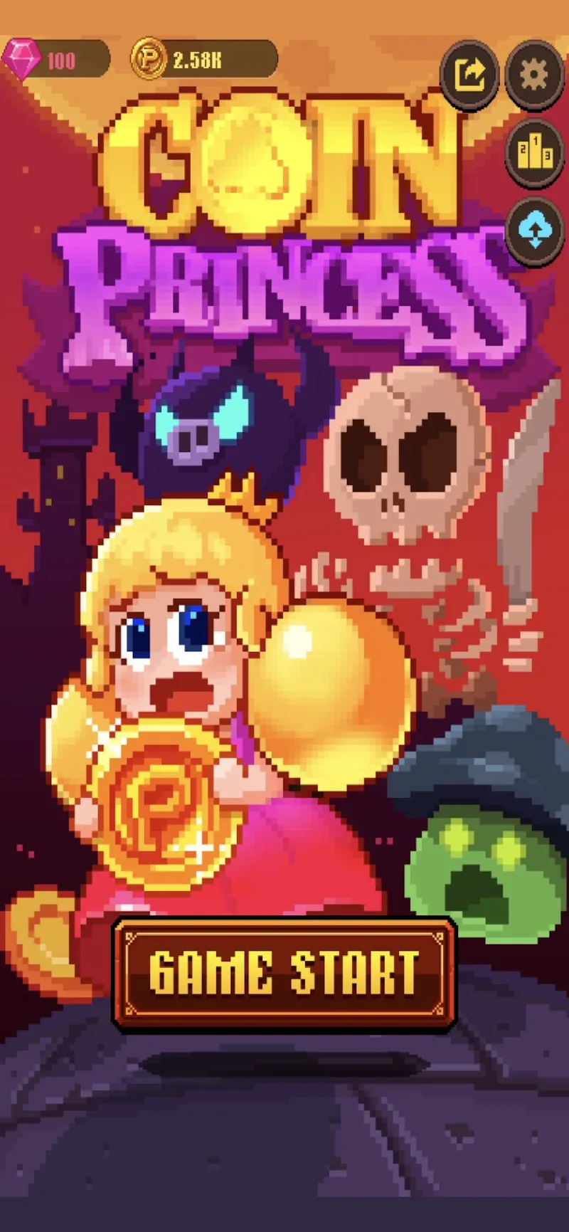 Coin Princess: Tap Retro RPG screenshot 2
