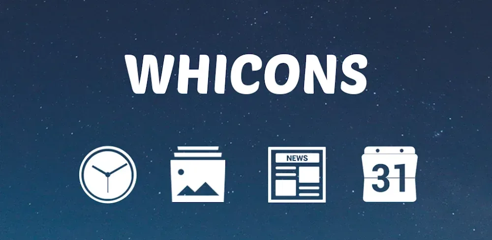 Whicons - White Icon Pack screenshot 1