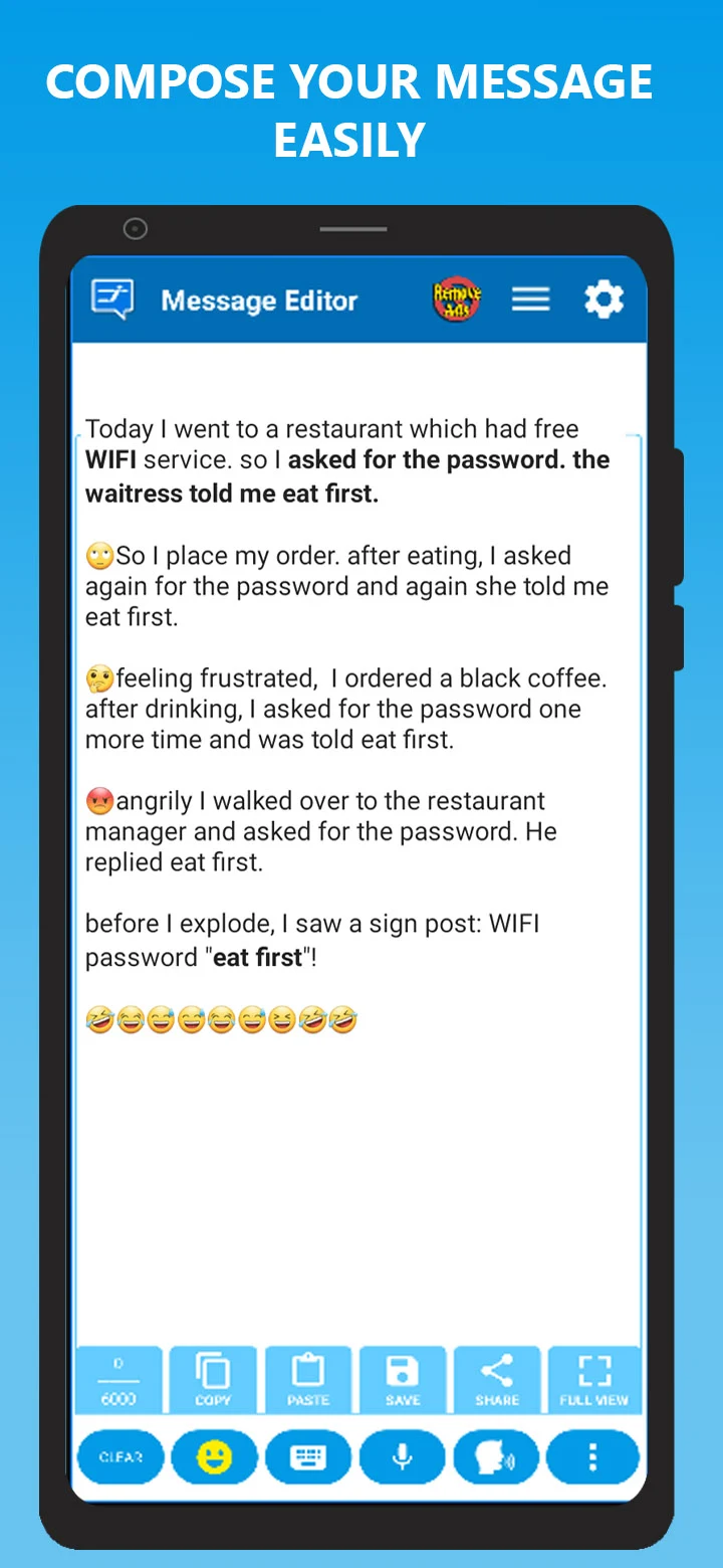 Message Editor screenshot 5