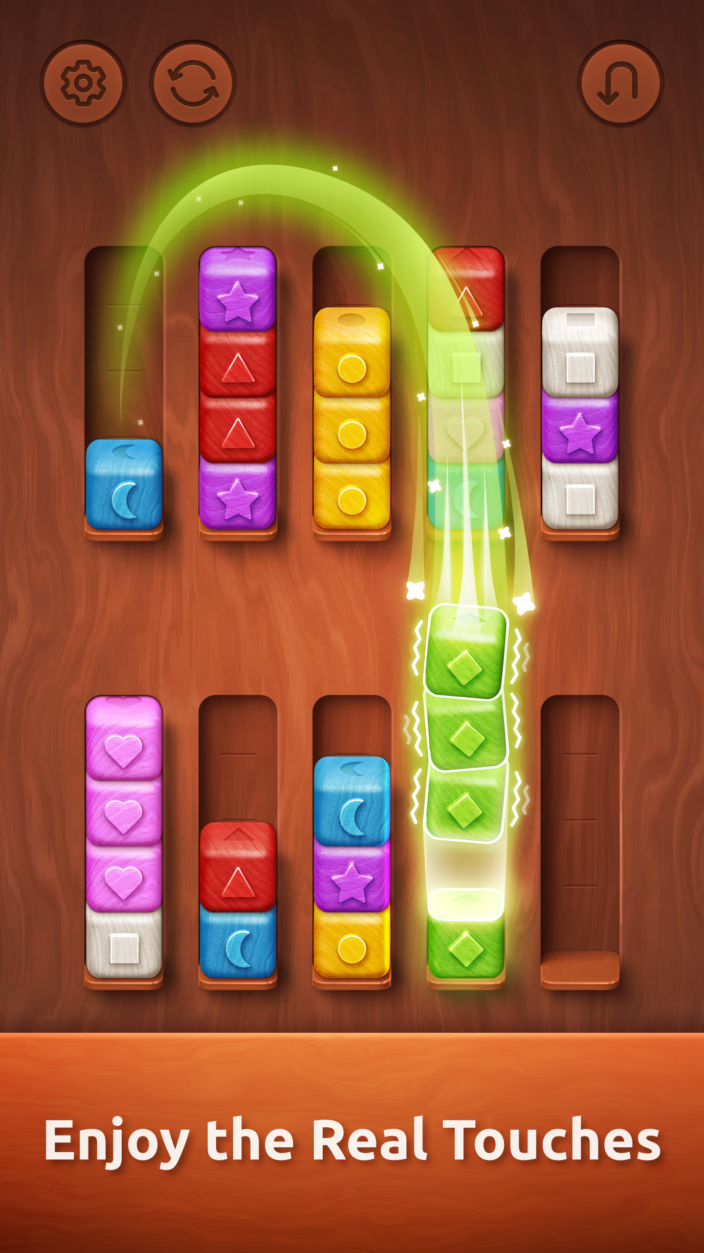 Colorwood Sort Puzzle Game screenshot 1