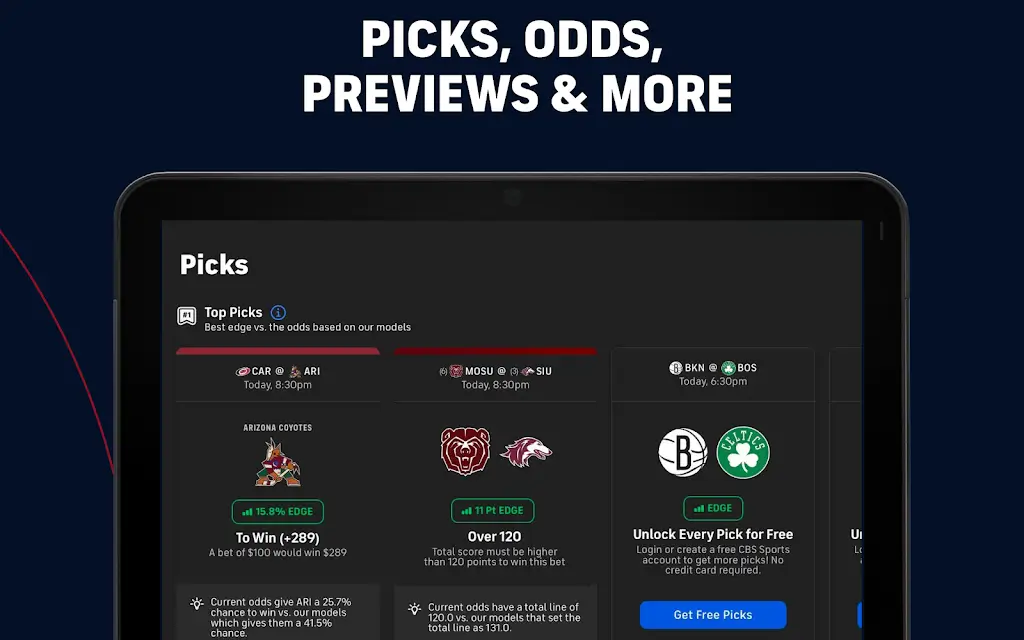 CBS Sports screenshot 2