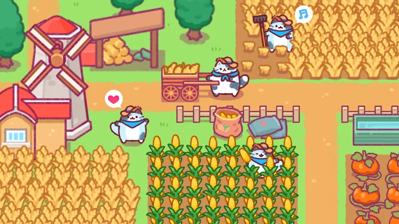 Cat Town Valley: Healing Farm screenshot 2