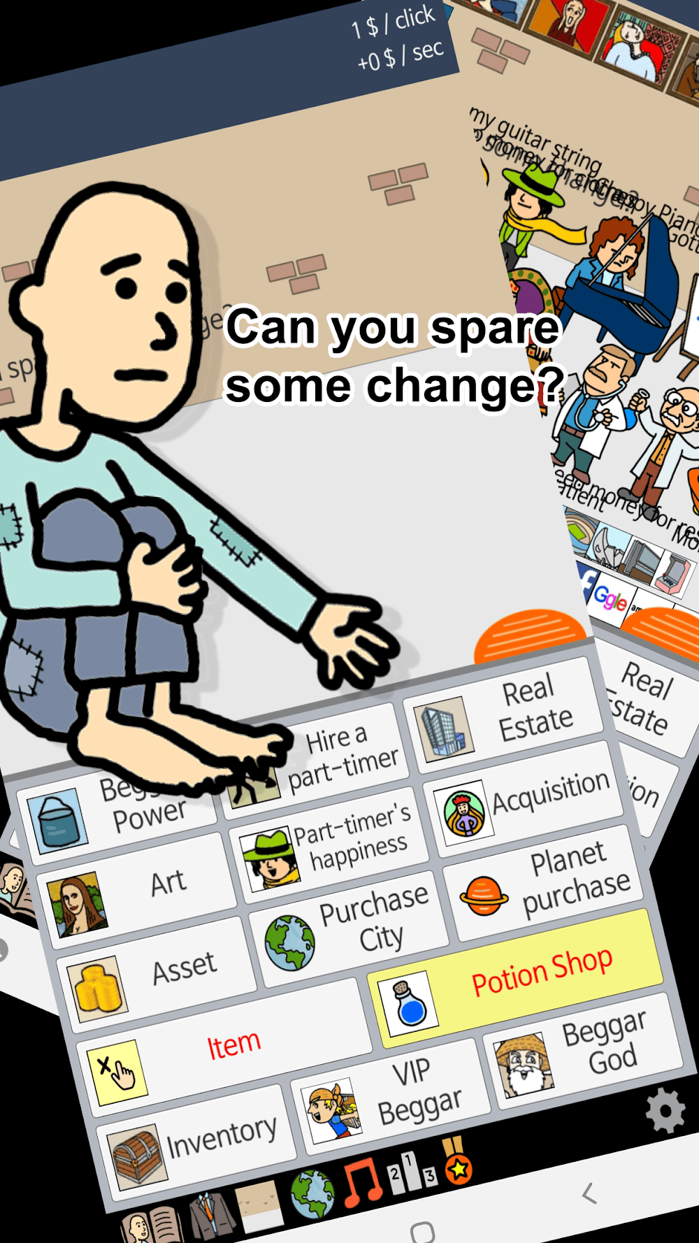 Beggar Life Clicker screenshot 2