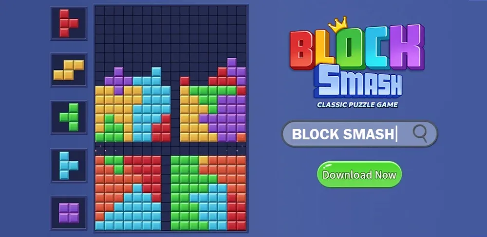 Image 1: *Block Puzzle: Block Smash* gameplay