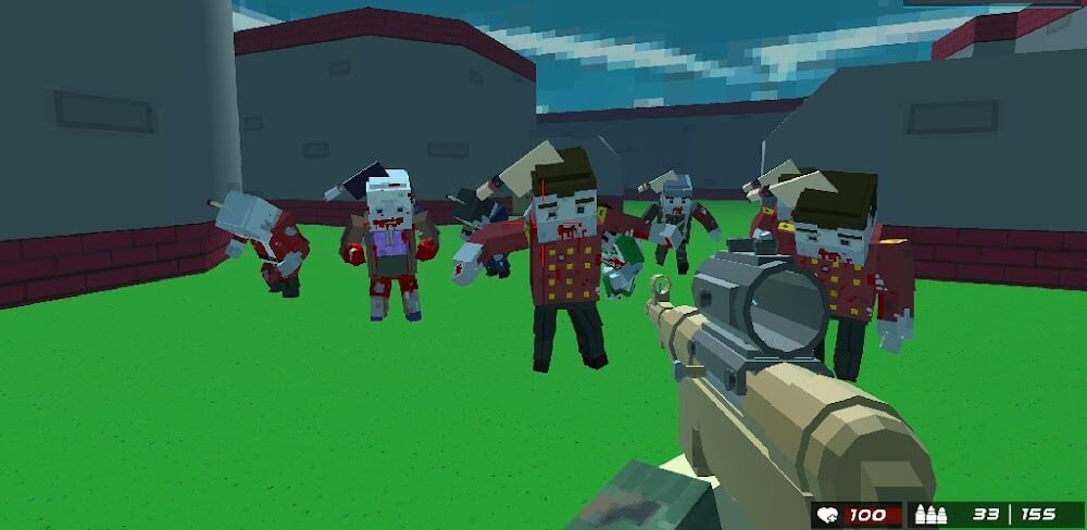 Blocky Gun Warfare Zombie screenshot 1