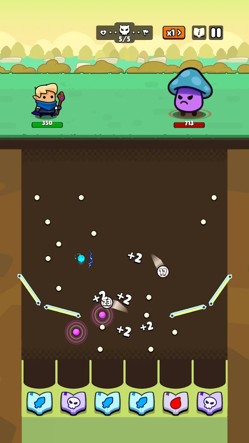 Bounce Hero: Pachinko Dungeon screenshot 2