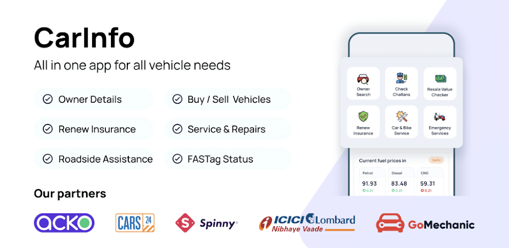 RTO Vehicle Information screenshot 1