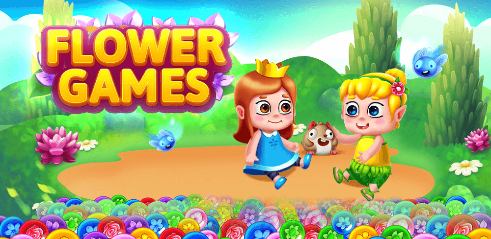 Bubble Shooter - Flower Games screenshot 1