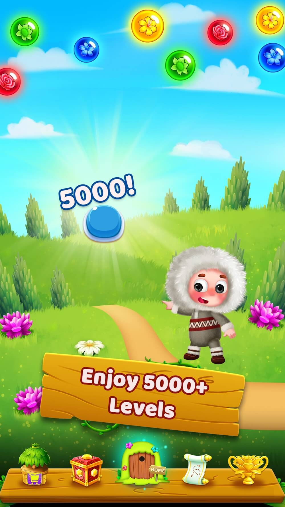 Bubble Shooter - Flower Games screenshot 2