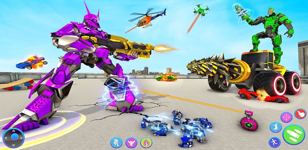 Bull Robot Car Transforming screenshot 1