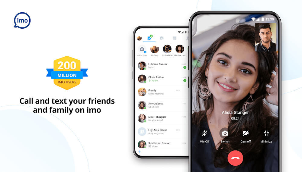 imo video calls and chat screenshot 2