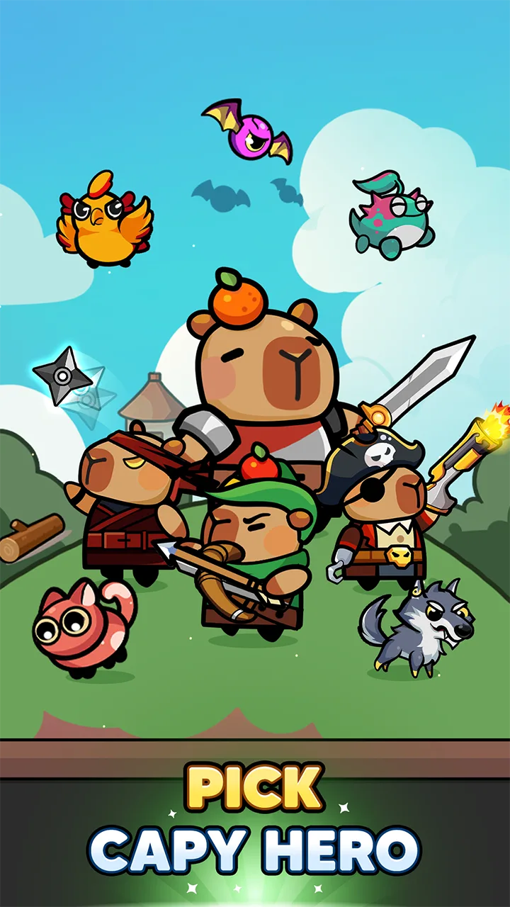 Capybara Survivor: Idle Battle screenshot 4