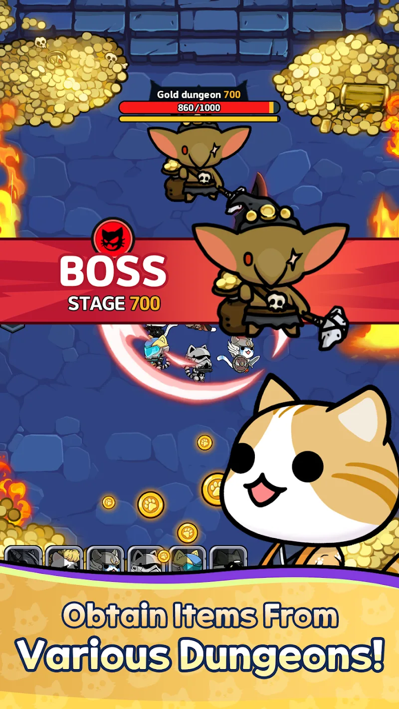 Cat Fortress : Idle Defense screenshot 6