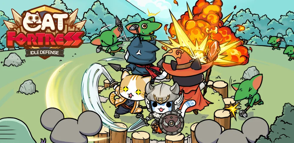 Cat Fortress : Idle Defense screenshot 1