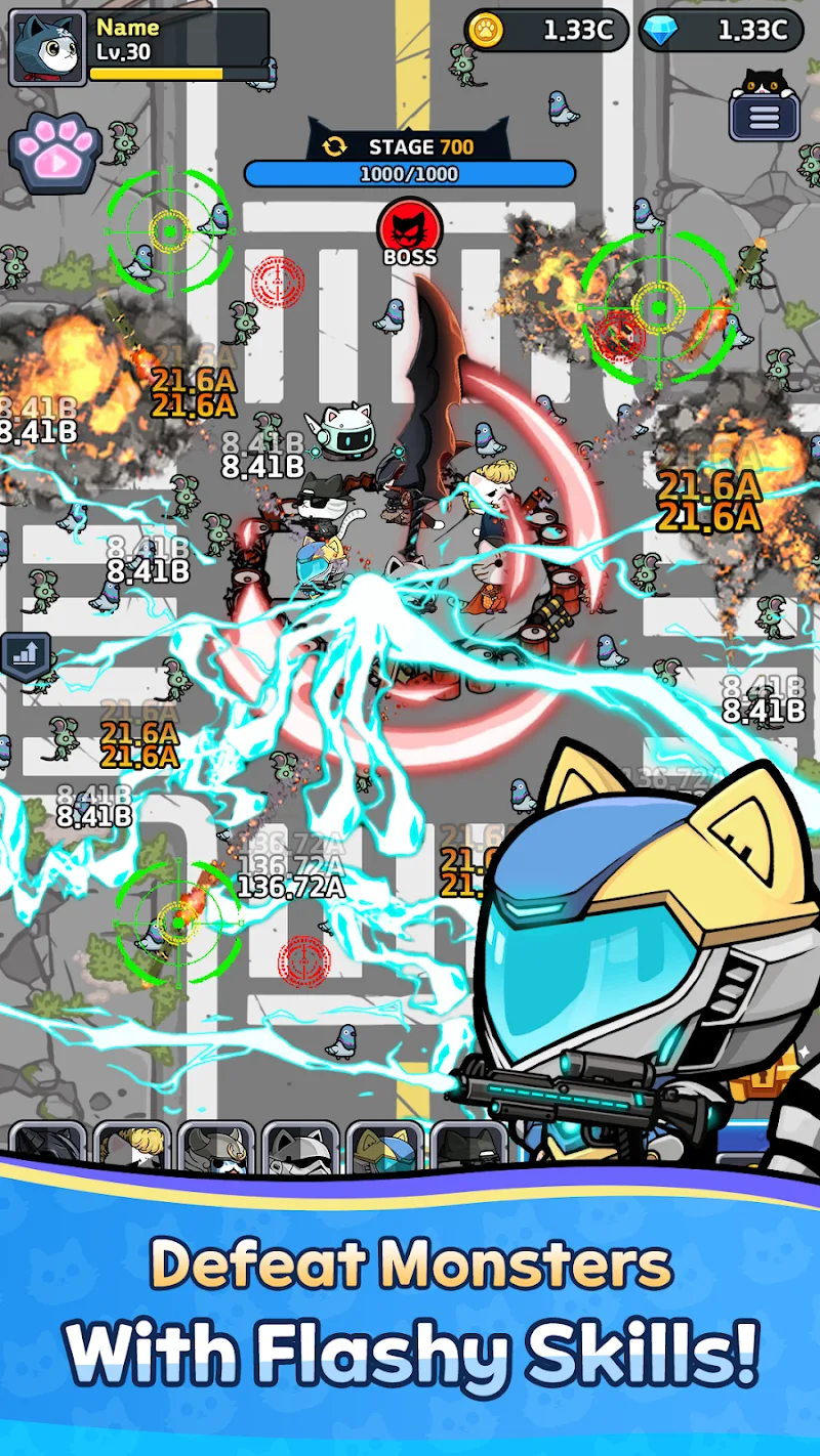 Cat Fortress : Idle Defense screenshot 2
