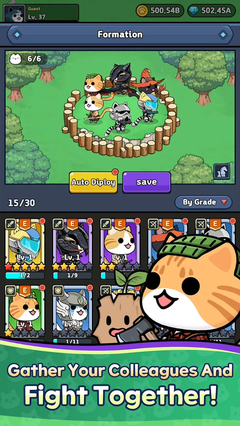 Cat Fortress : Idle Defense screenshot 5