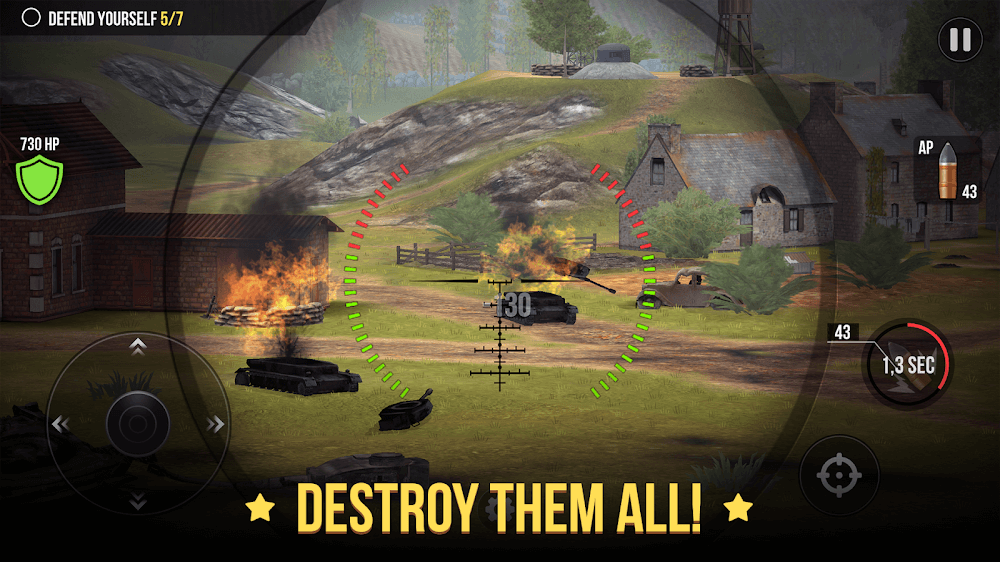 World of Artillery: Cannon gameplay screenshot 5
