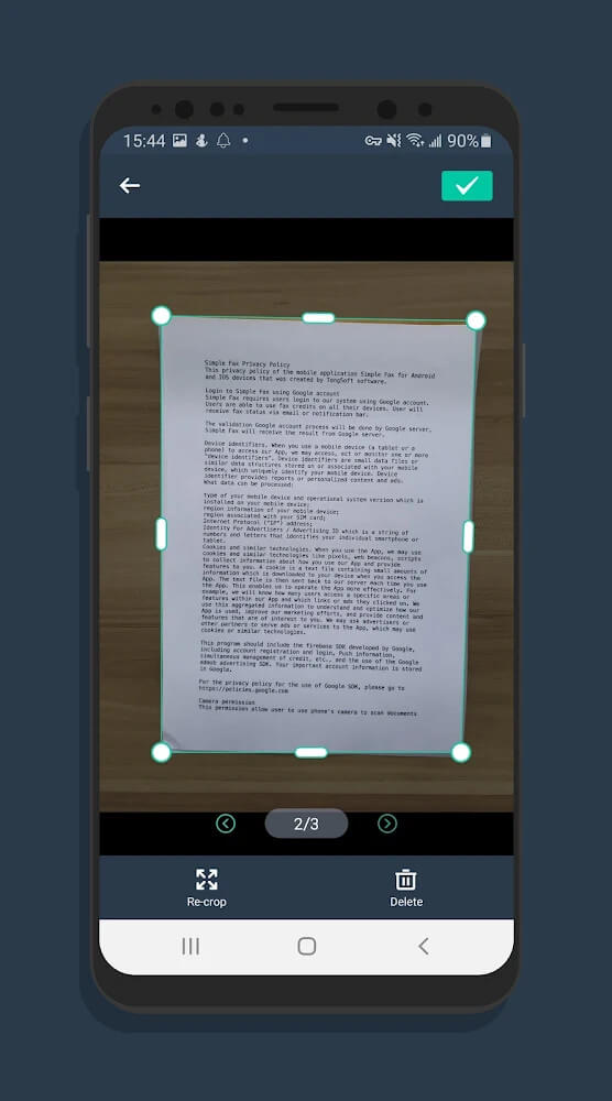 Simple Scan screenshot 3