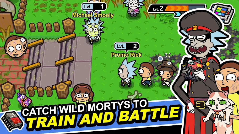 Rick and Morty: Pocket Mortys screenshot 2