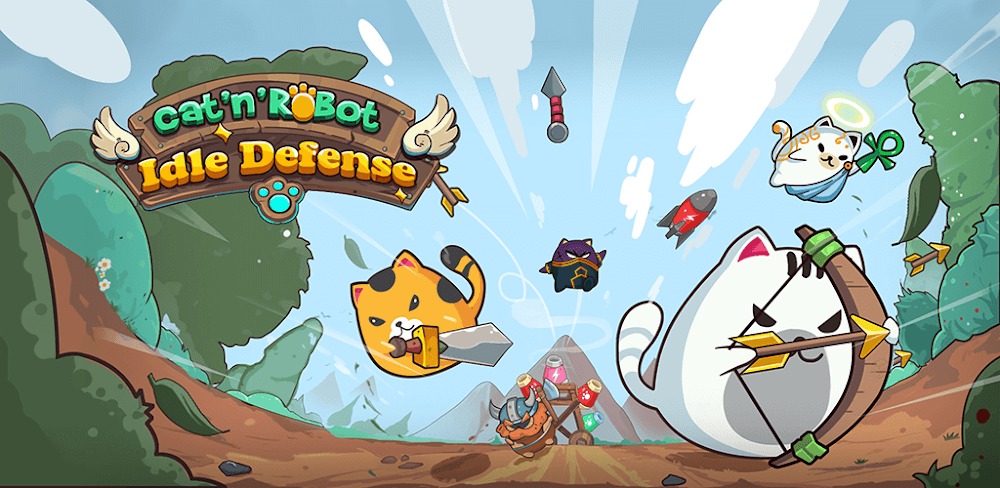 CatnRobot Idle Defense Grow TD screenshot 1