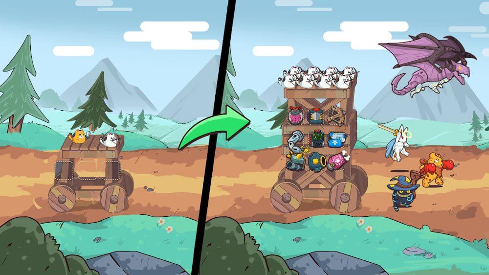 CatnRobot Idle Defense Grow TD screenshot 3