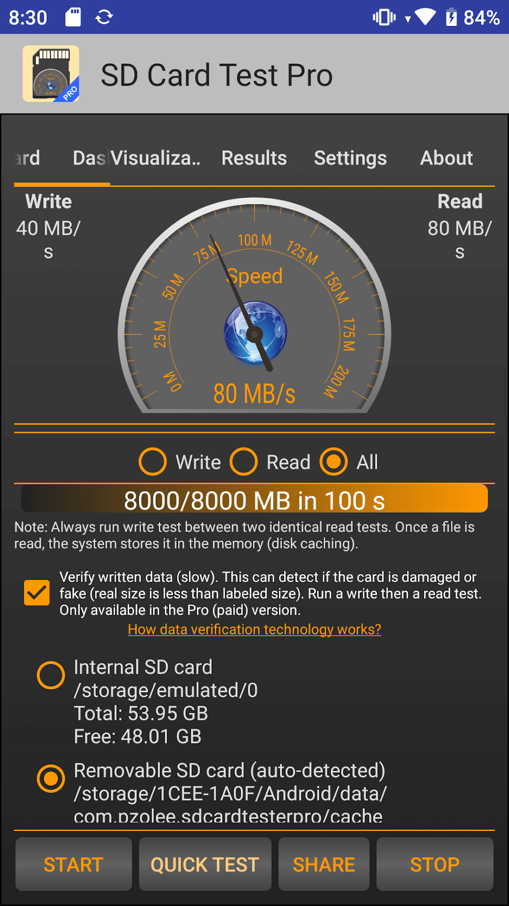 SD Card Test Pro screenshot 2