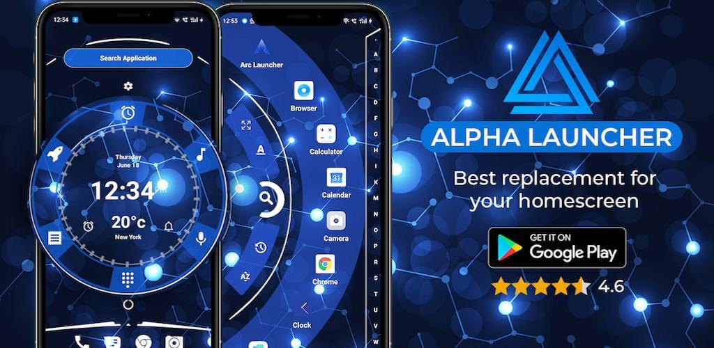 Alpha Hybrid Launcher Wallpaper, Themes screenshot 1